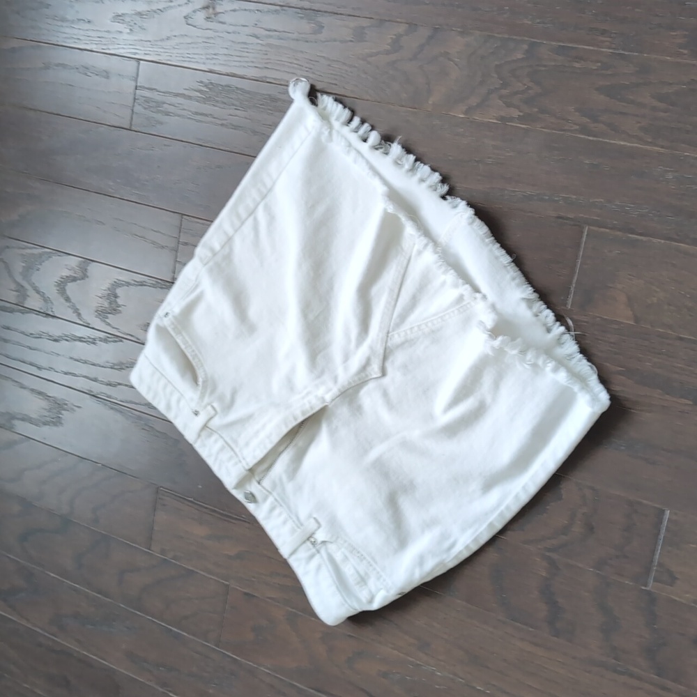 Joe's Jeans White Jean Mini Skirt Size 28 - Picture 2 of 9